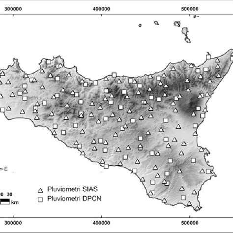 stazioni pluviometriche sicilia.